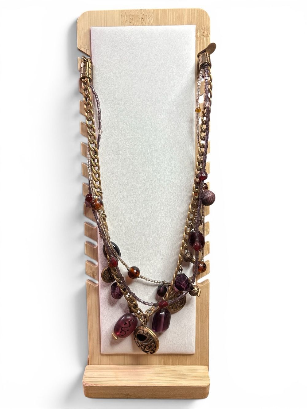 Chico's ~ Triple Strand Pendant Necklace